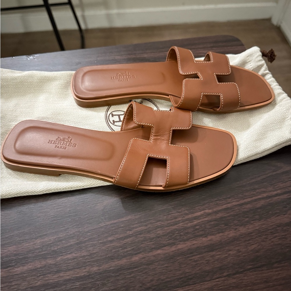 Hermes Oran brown Sandals